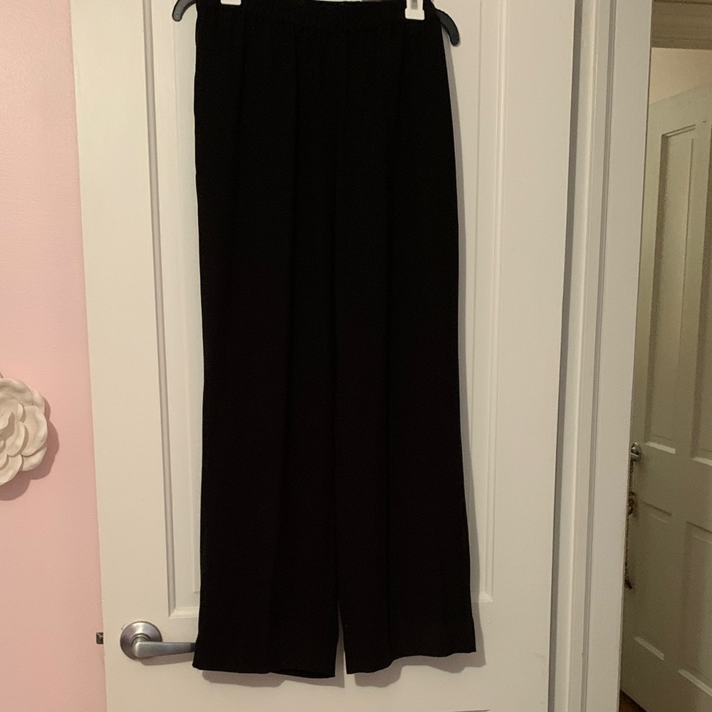 Preston & York Classic Black Wide Leg Pants